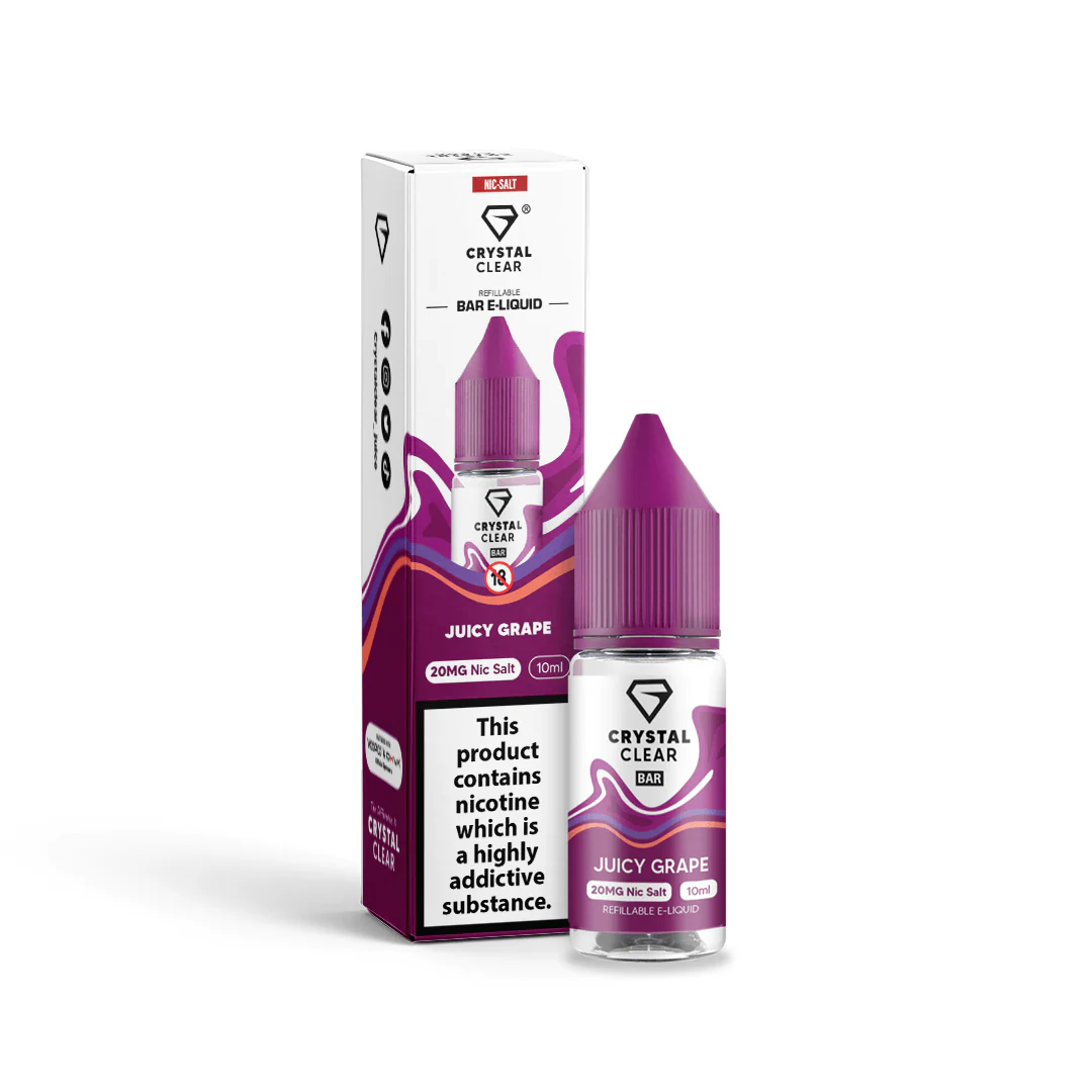 Juicy Grape Nic salt by Crystal Clear 10ml - 20mg