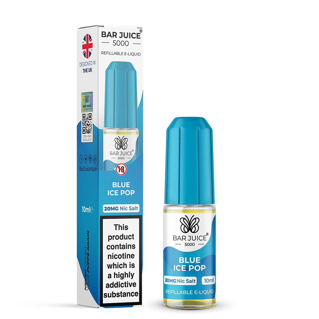 Blue Ice Pop Nic Salt Bar Juice 5000 10ML 20MG