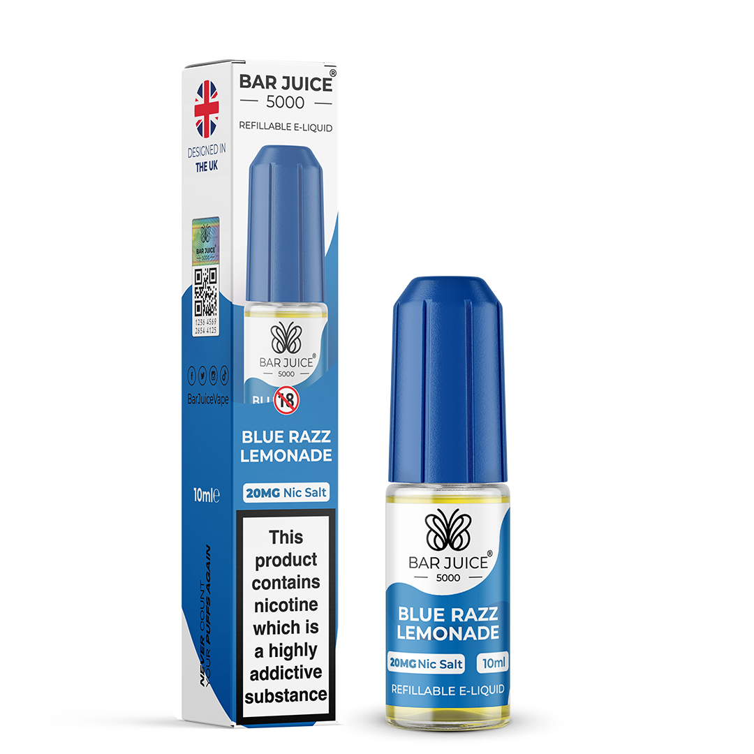 Blue Razz Lemonade Nic Salt Bar Juice 5000 10ML 20MG