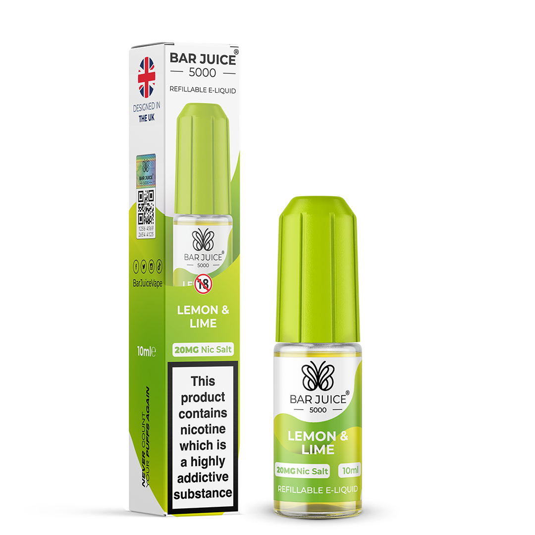 Lemon and Lime Nic Salt Bar Juice 5000 10ML 20MG