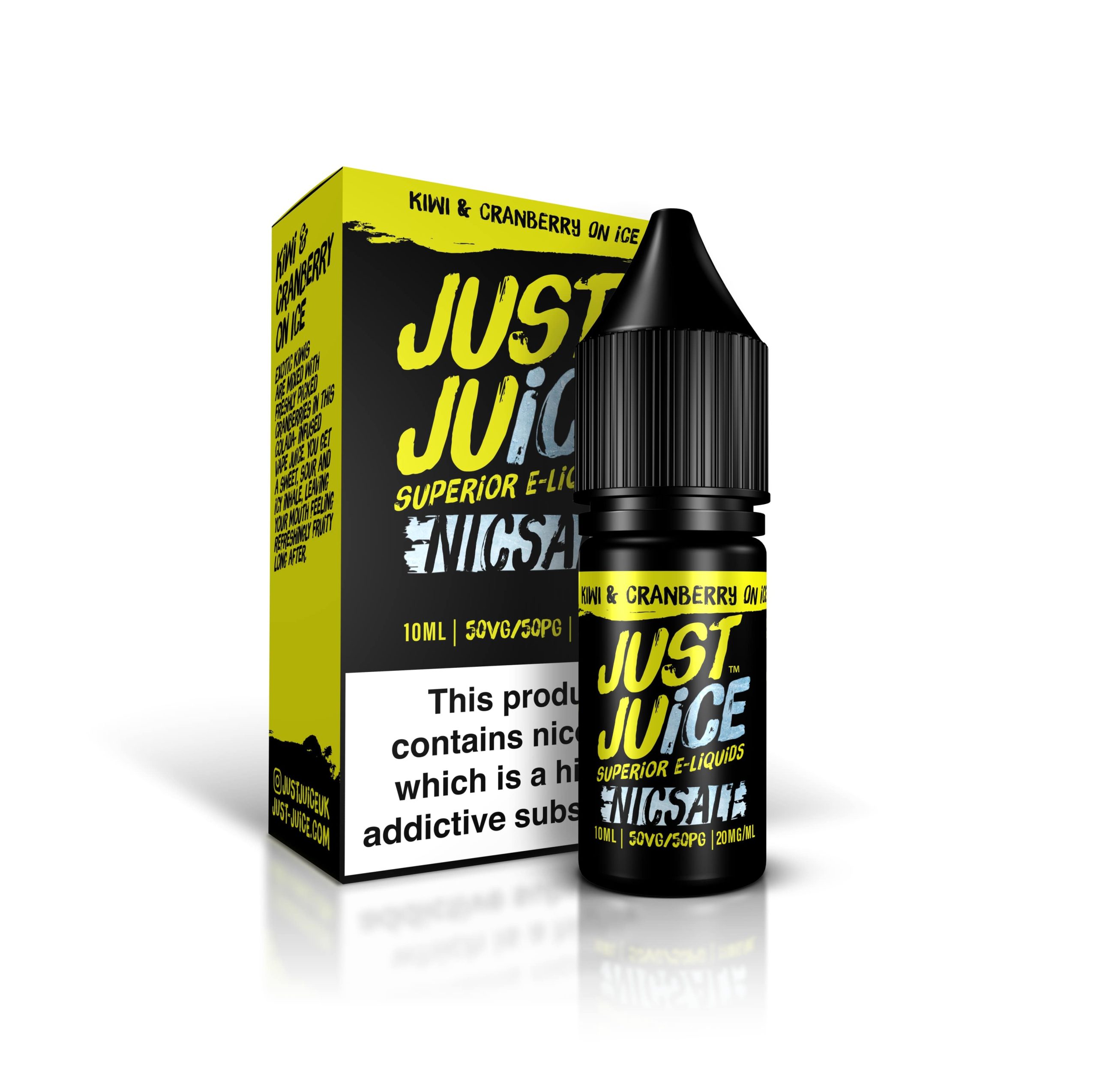 Kiwi Cranberry On Ice - Just Juice - Nic Salt - 10ml - 20mg