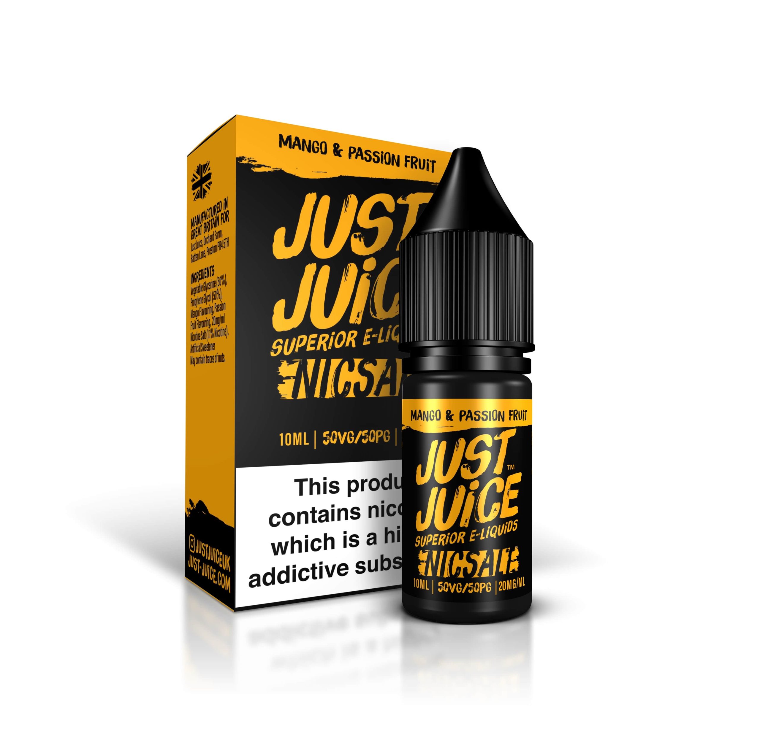Mango Passion Fruit - Just Juice - Nic Salt - 10ml - 20mg
