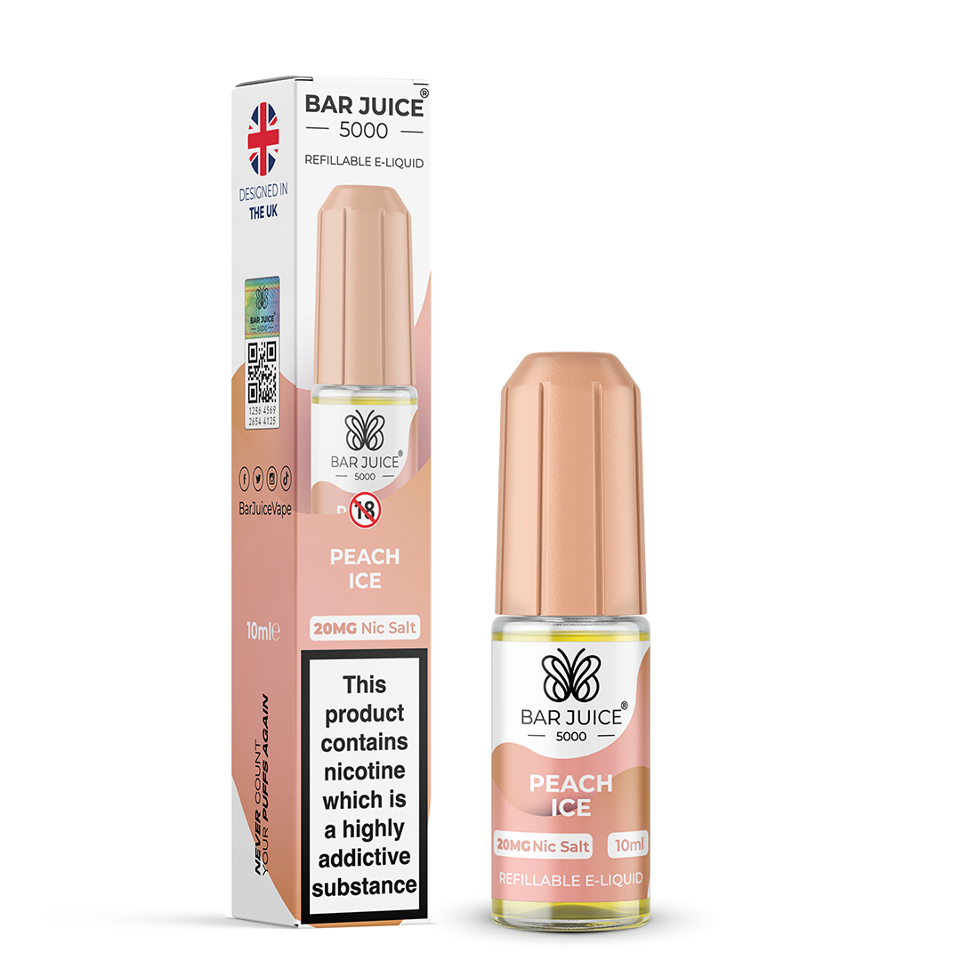 Peach Ice Nic Salt Bar Juice 5000 10ML 20MG