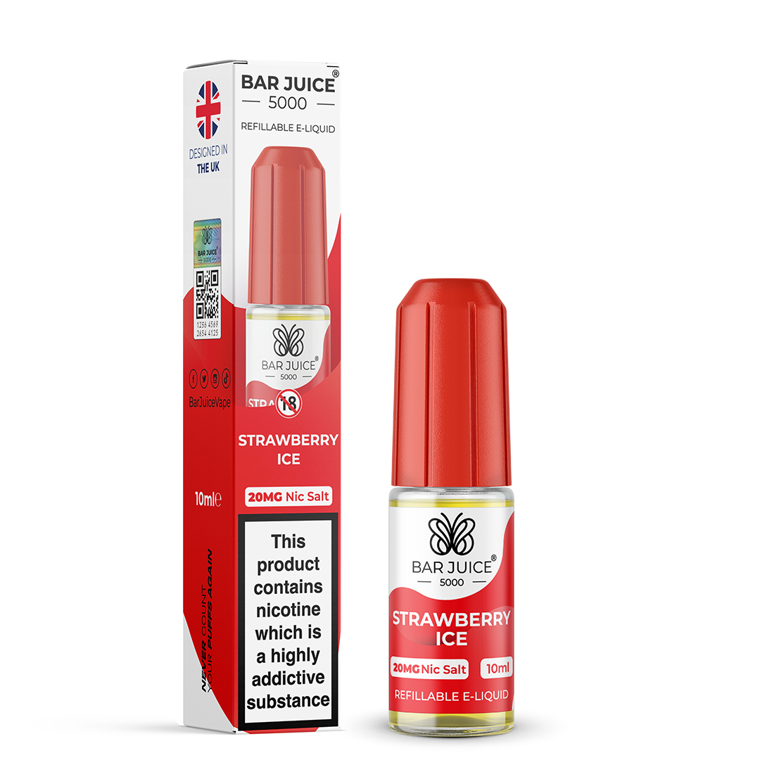 Strawberry Ice Nic Salt Bar Juice 5000 10ML 20MG