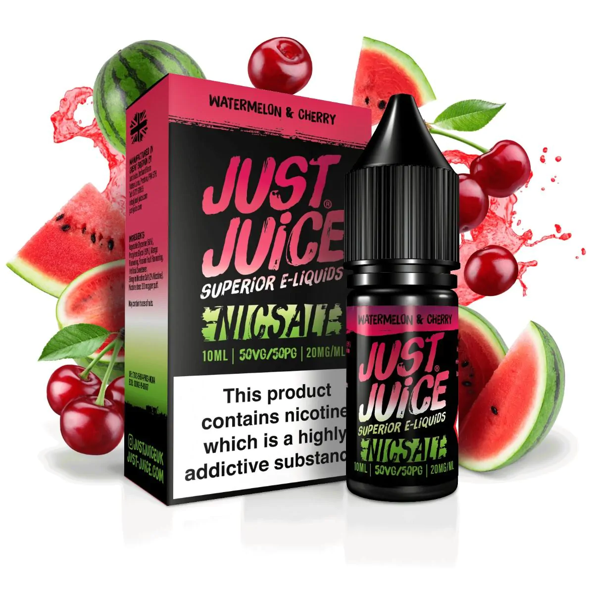 Watermelon & Cherry - Just Juice Iconic - Nic Salt - 10ml - 20mg