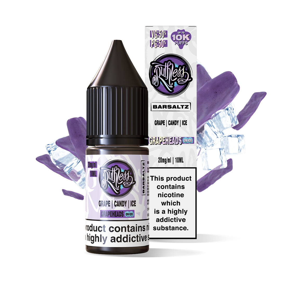 Grape Heads On Ice Salts by Ruthless BarSaltz 10ml - 20mg
