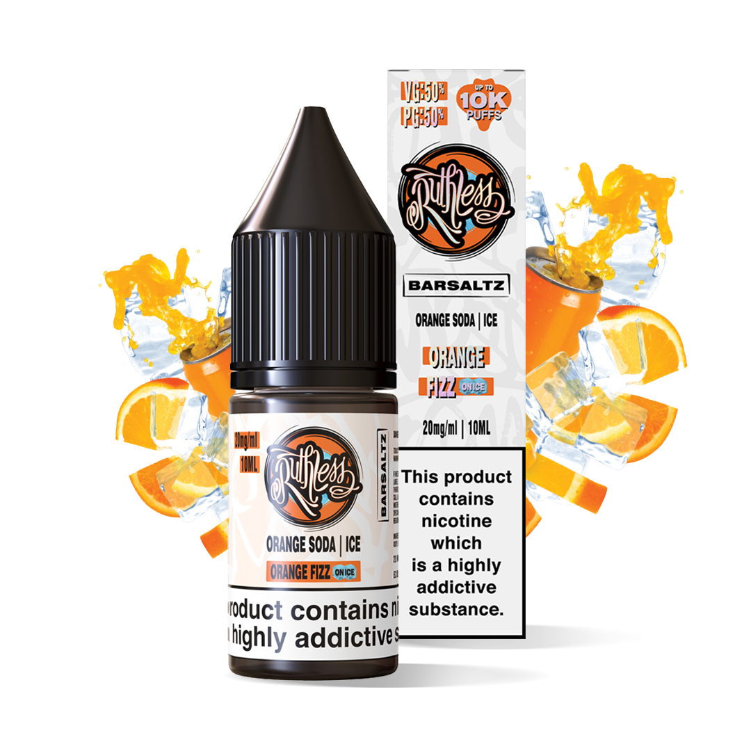 Orange Fizz On Ice Salts by Ruthless BarSaltz 10ml - 20mg