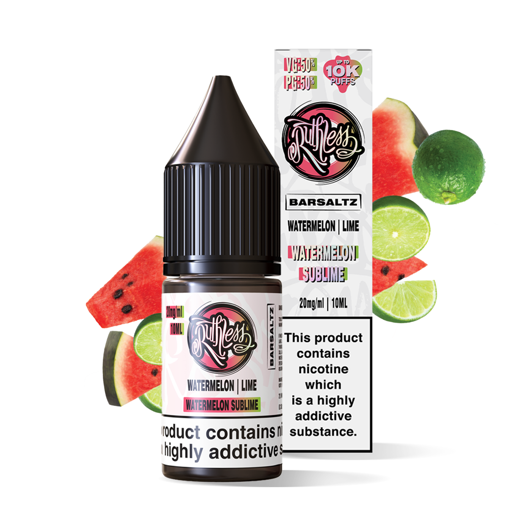 Watermelon Sublime Nic Salts by Ruthless BarSaltz 10ml - 20mg