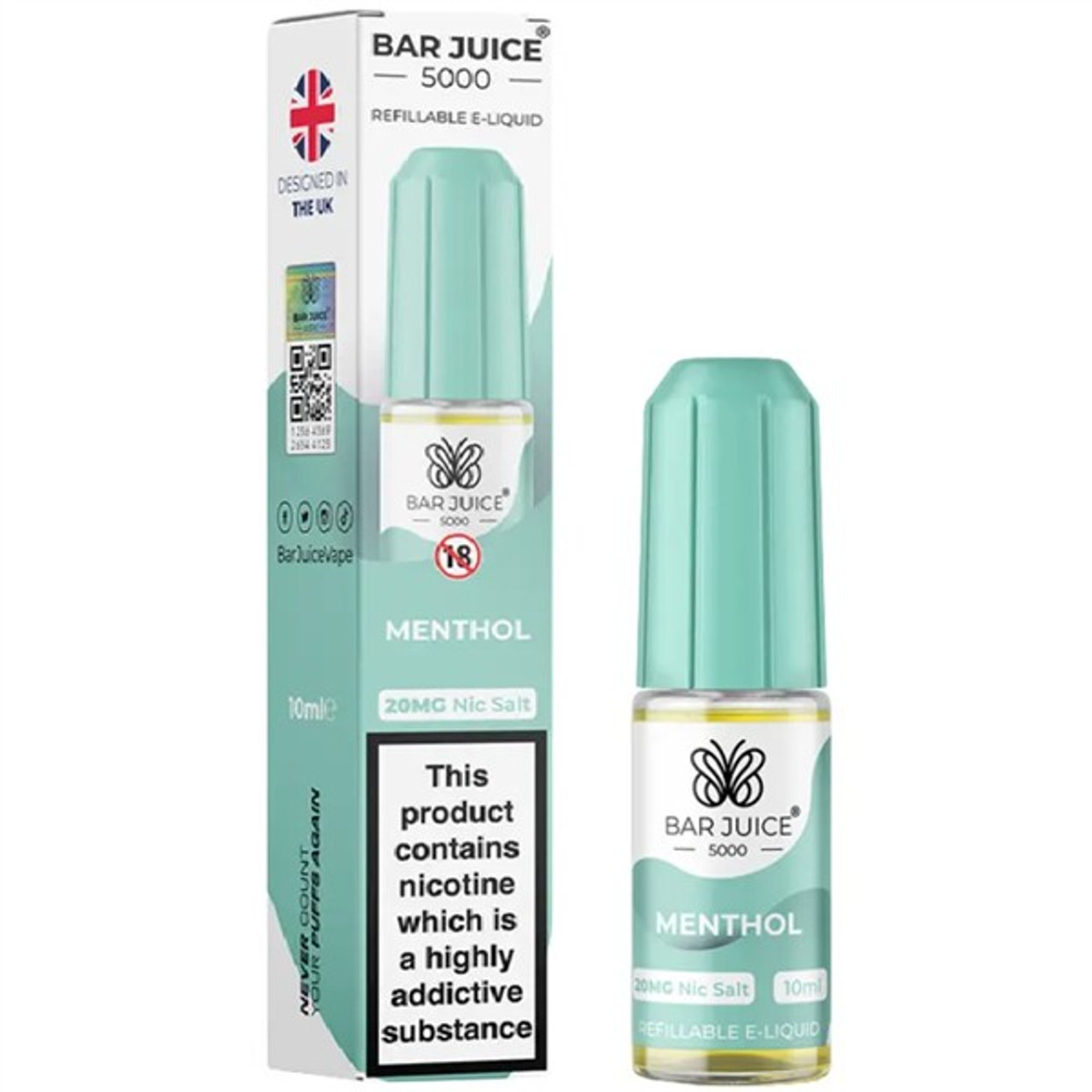 Menthol Nic Salt Bar Juice 5000 10ML 20MG