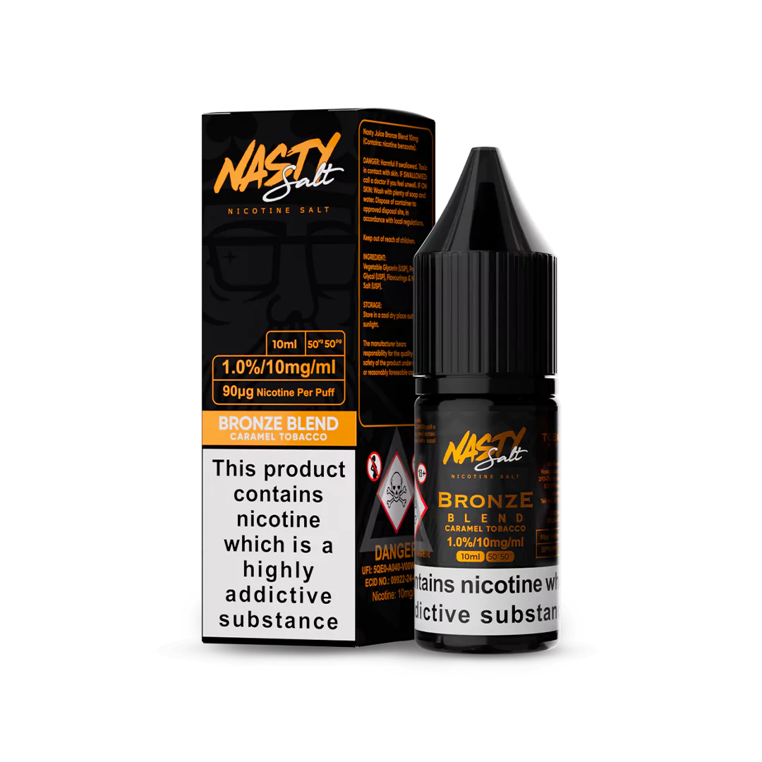 Bronze Blend - Nic Salt E-Liquid by Nasty Juice 10ml - 20mg