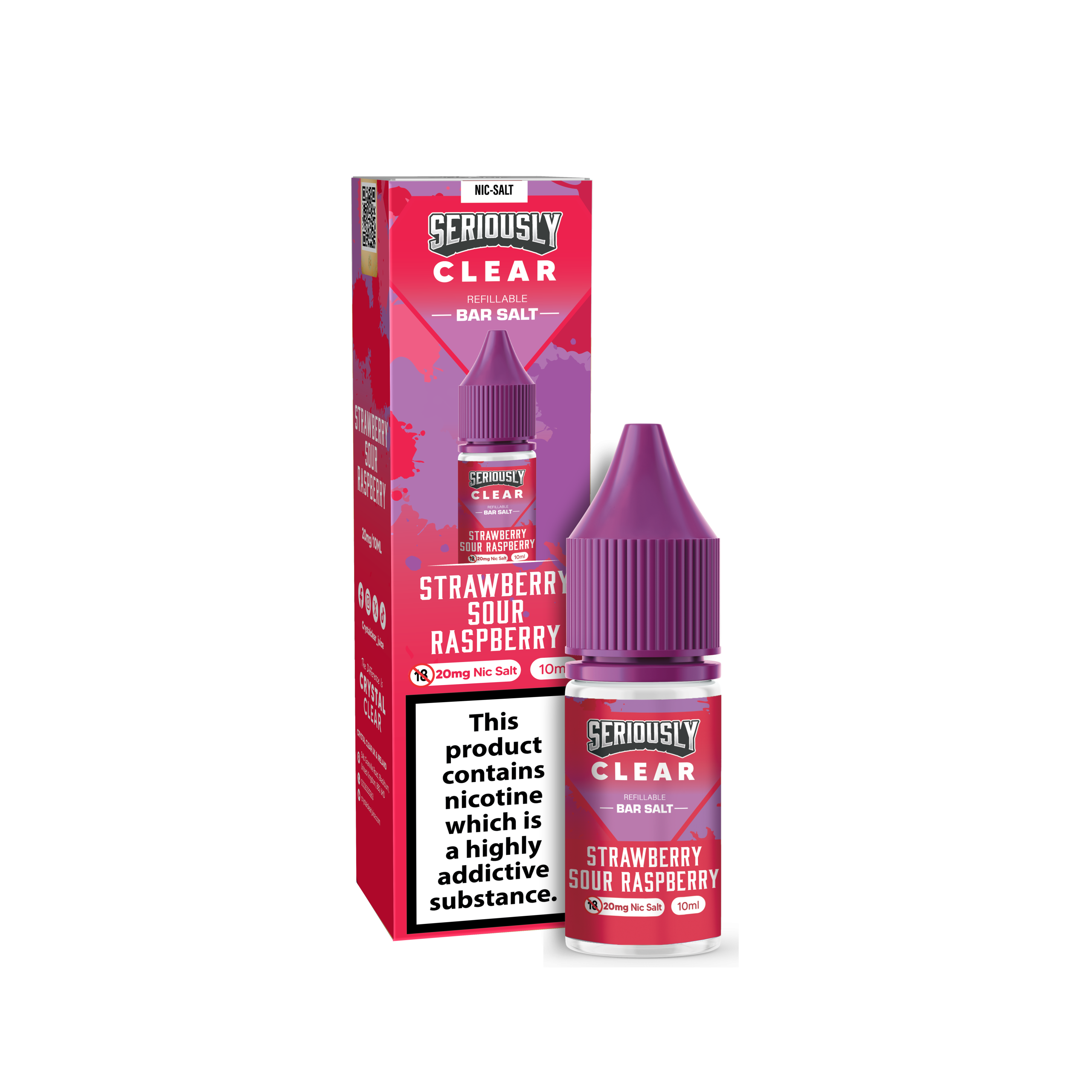 Strawberry Sour Raspberry - Crystal Clear x Doozy - 10ml - 20mg