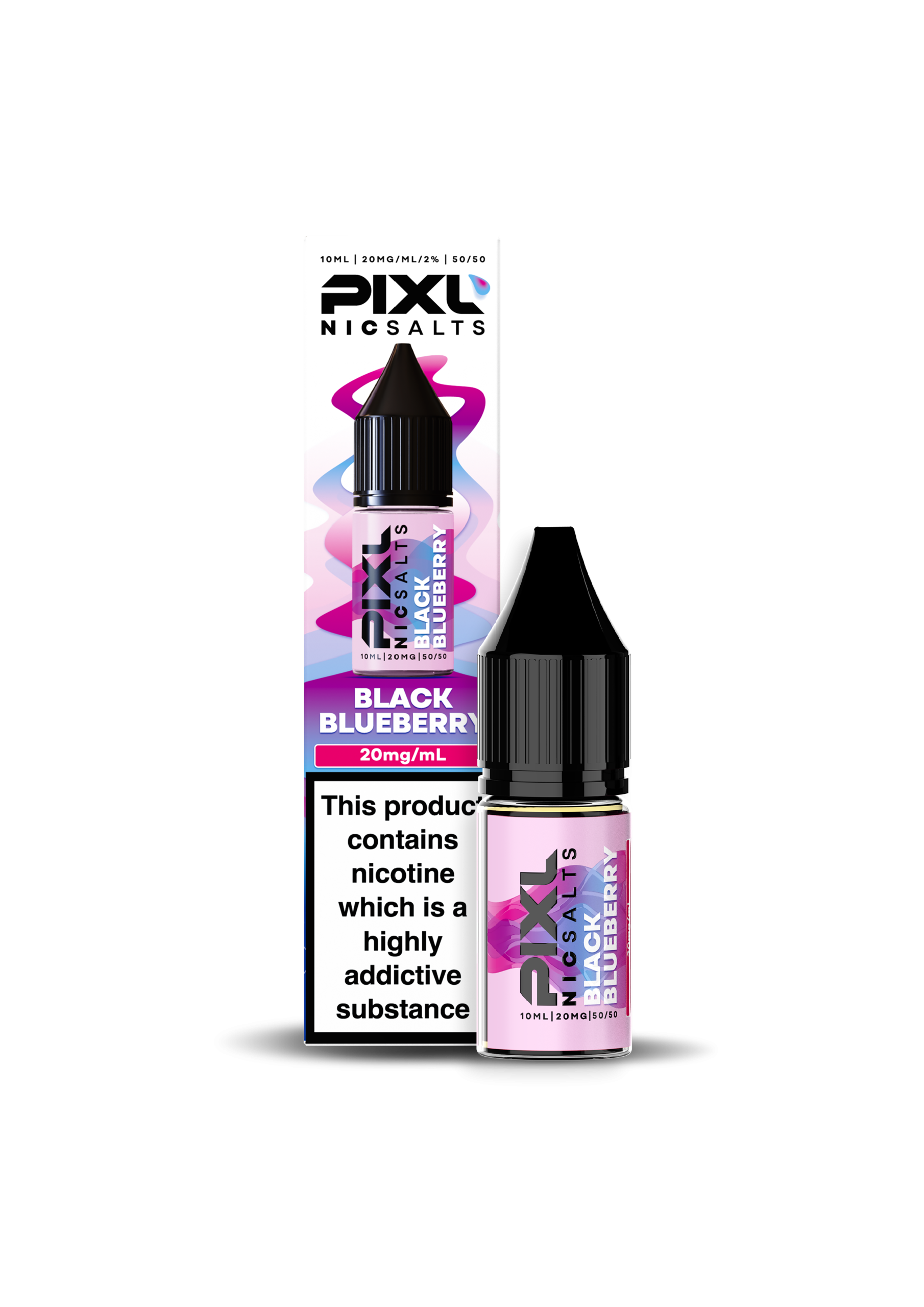 PIXL Nic Salt E-Liquid Black Blueberry 10ml – 20mg