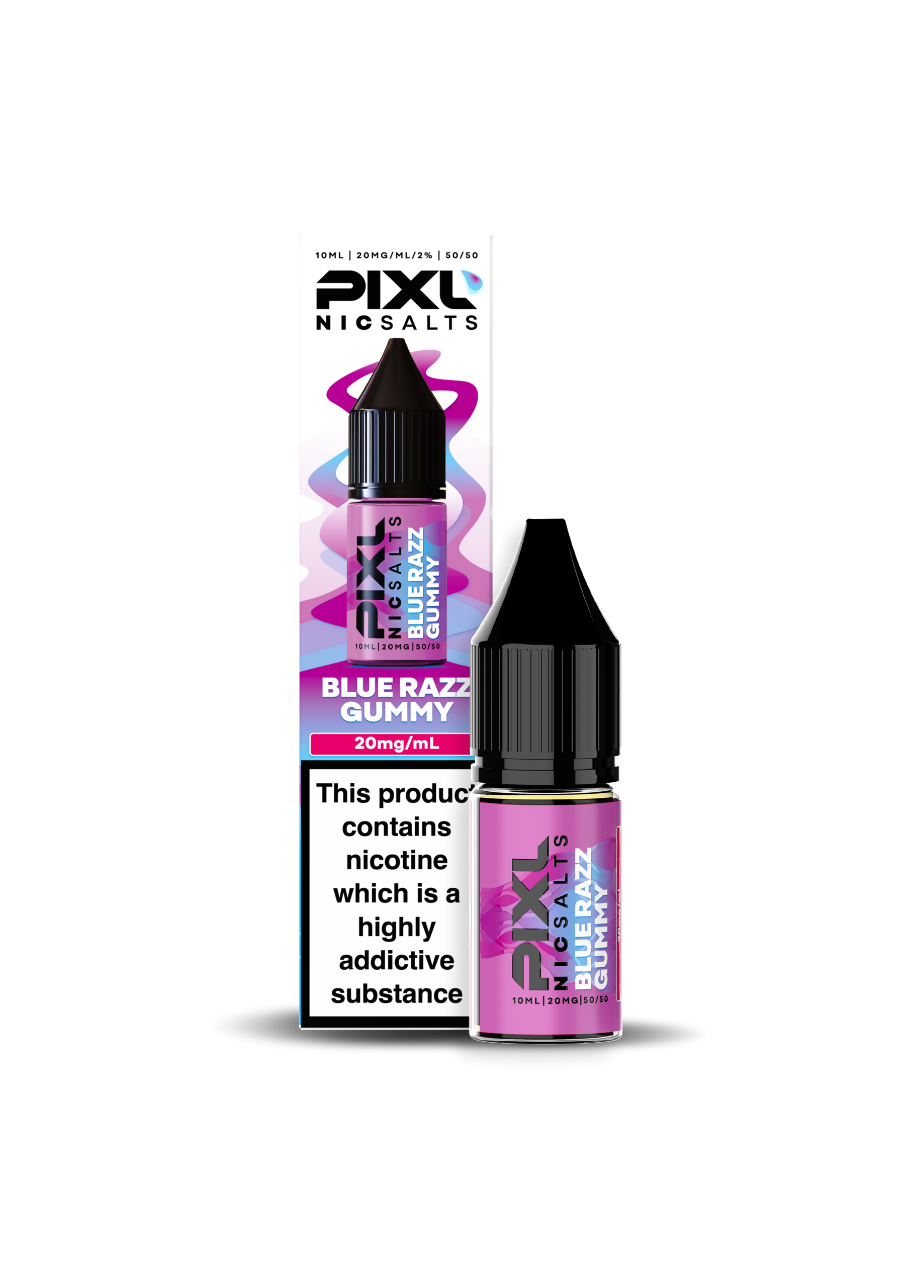 PIXL Nic Salt E-Liquid Blue Razz Gummy 10ml – 20mg