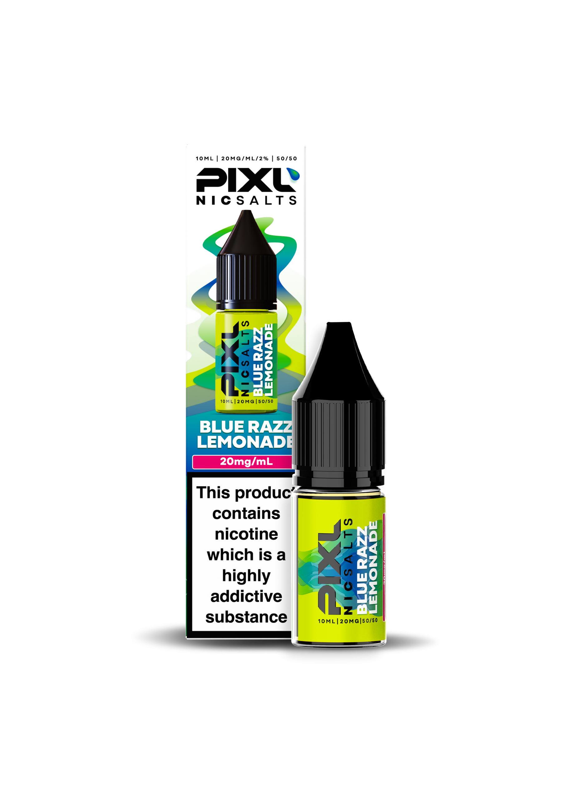 PIXL Nic Salt E-Liquid Blue Razz Lemonade 10ml – 20mg