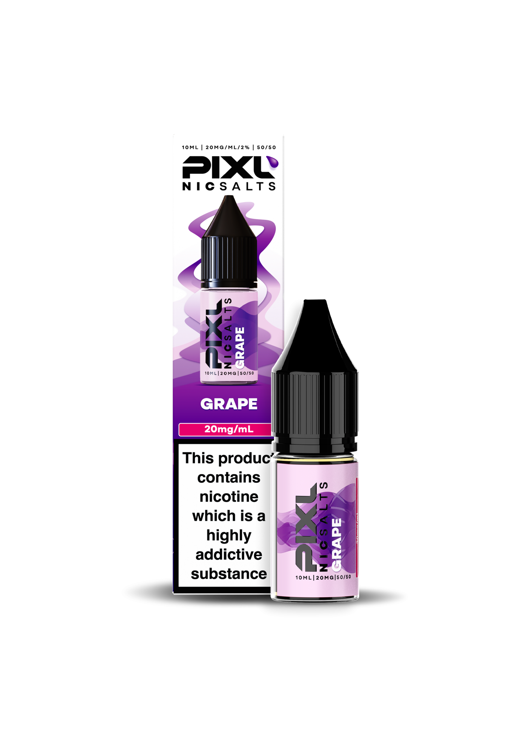 PIXL Nic Salt E-Liquid Grape 10ml – 20mg