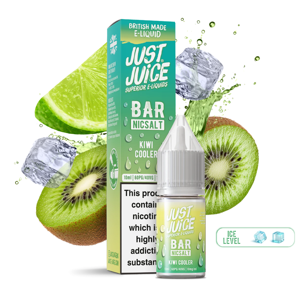 Kiwi Cooler - Just Juice Bar Nic Salt - 10ml - 20mg
