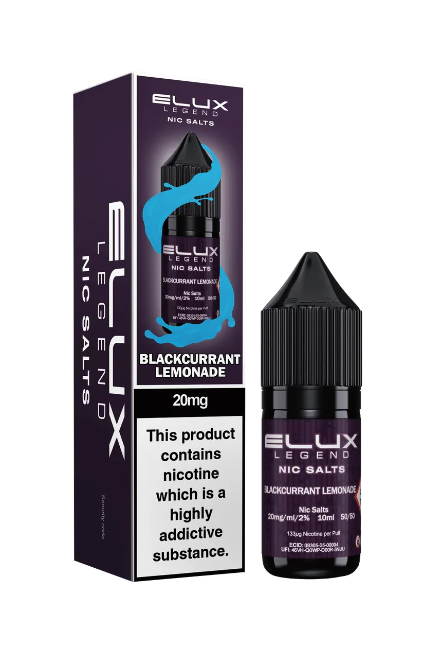 Blackcurrant Lemonade by Elux Legends 10ml - 20mg